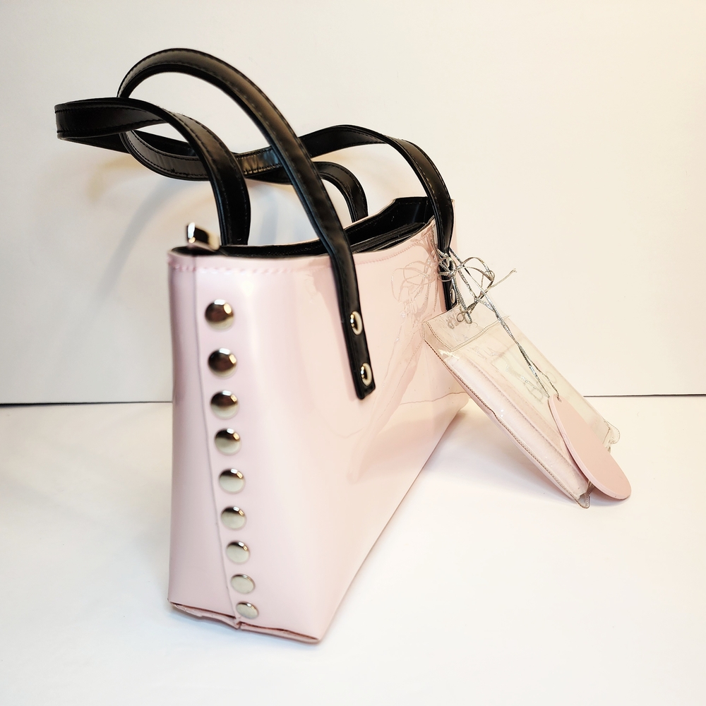 Pink and Black Women's Bag - Picture 4 of 11